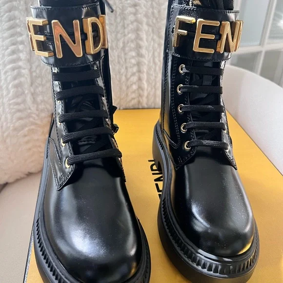 Fendi Black Combat/Moto Boot - BNIB! - Picture 10 of 16